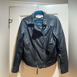 Treasure & Bond Genuine Leather Moto Jacket